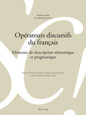 cover image of Opérateurs discursifs du français